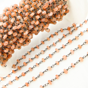 Sunstone Smooth Oxidized Wire Chain